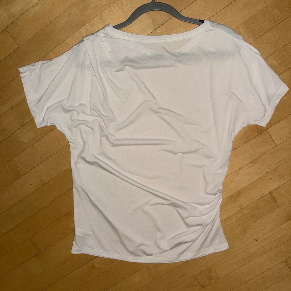 Athleta white essence pleated top, L, CB2544 - Picture 4 of 4